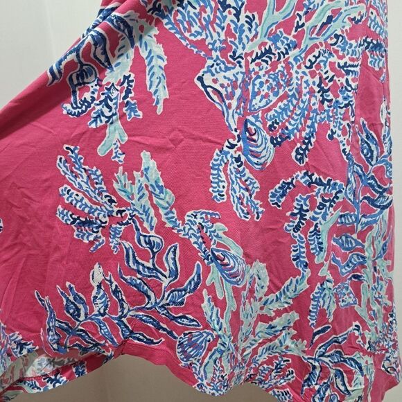 Lilly Pulitzer Samba Monterey Racerback Pima Cotton Pink Multi-color Size XS - Picture 8 of 12